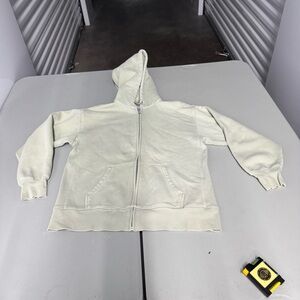 Light Cream Hoodie TNA AF light green size 1 women hoodie full zip
